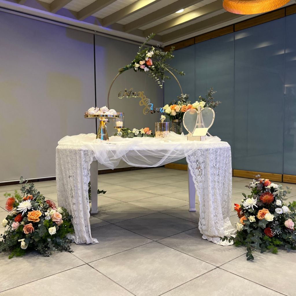 Wedding reception decoration