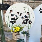 στολισμός βάπτισης για αγόρι με θέμα το panda